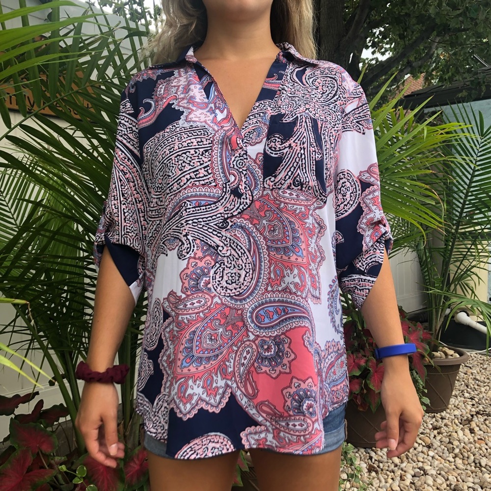 Flowy paisley top